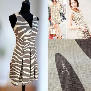 ISSA LONDON for Banana Republic Zebra Dress Size 0P